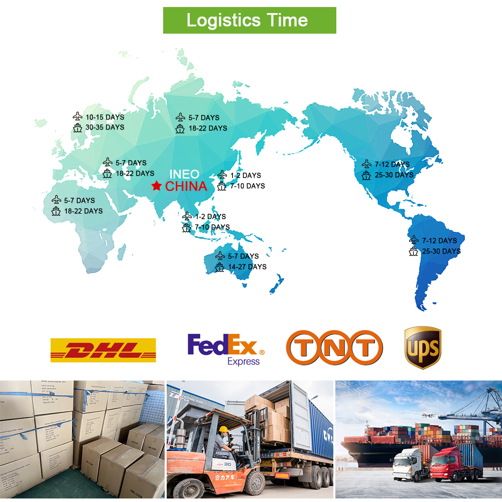 INEO logistics — global sea and air freight times, DHL FedEx TNT UPS