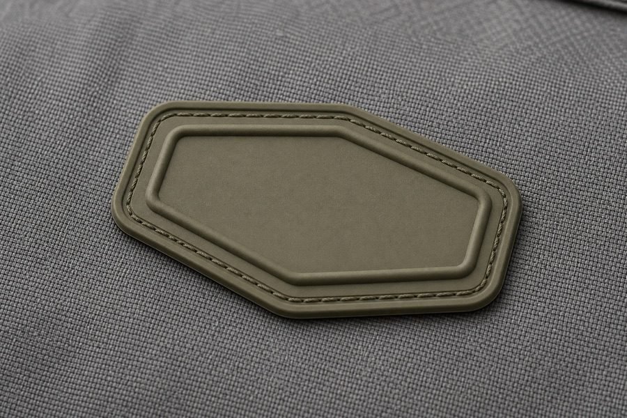 PU PVC label — logo technique at INEO bag factory